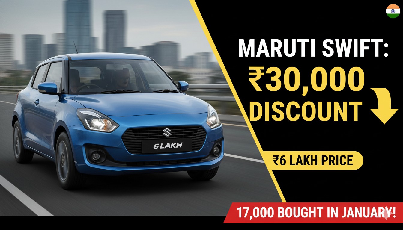 मारुति सुजुकी ब्रेजा कार फ्रंट व्यू में नीले रंग में, ₹30,000 डिस्काउंट ऑफर के साथ